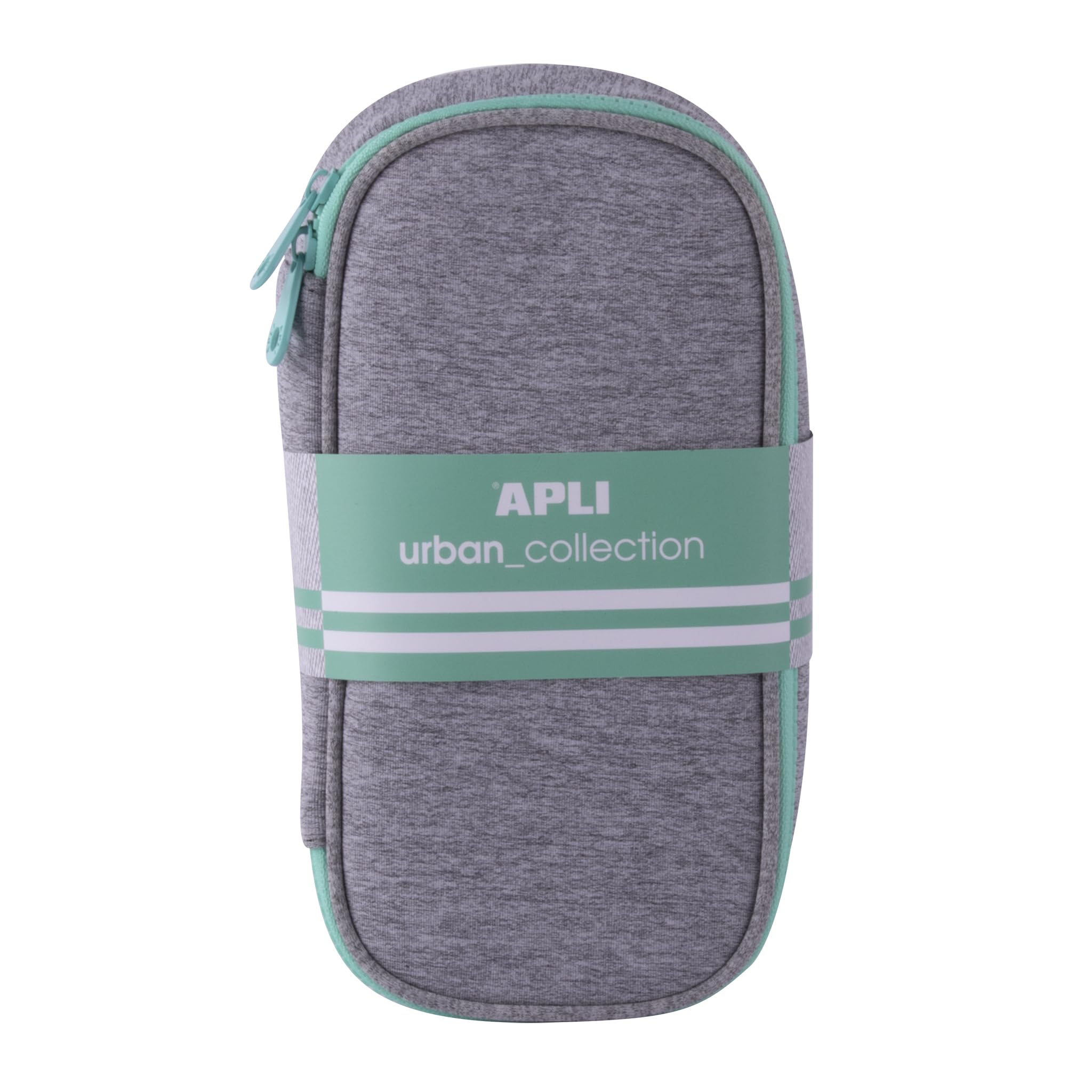 APLI 20417 - Urban Collection Neoprene Pencil case with Green fintion