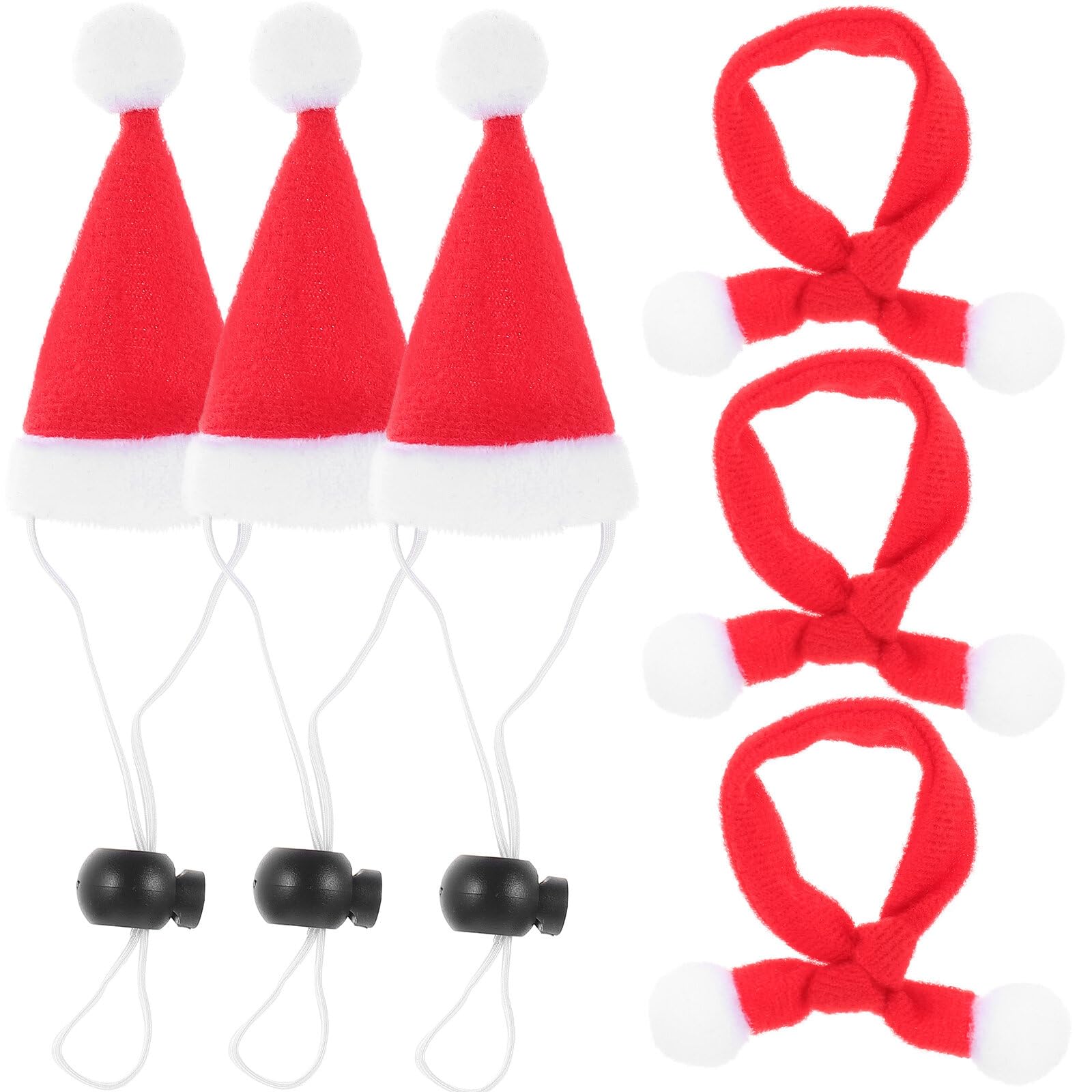 Set 12 Pezzi Cappellini E Sciarpe Di Natale Per Animali Piccoli - Per Galline, Criceti, Pappagalli, Decorazioni Festive
