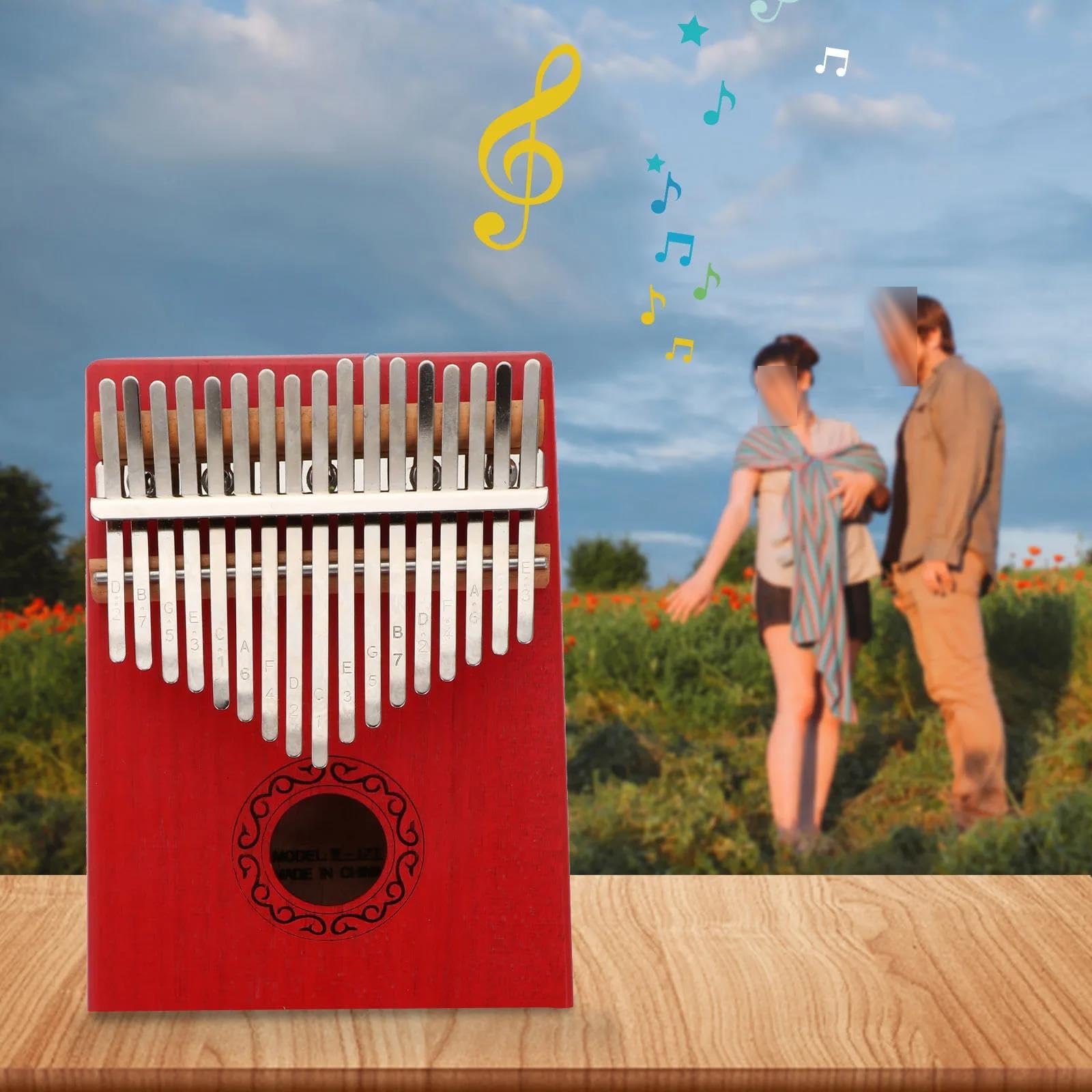 Kalimba Miniaturowy Fortepian Kalimba W Stylu Retro Z Możliwością Regulacji Kciuka Dla Początkujących
