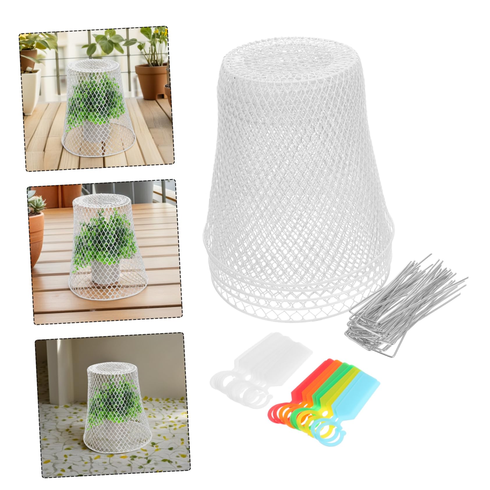 Toyvian 1 Ensemble Cloche de Protection pour Plantes de Cages de Jardin pour Semis Fruits Protection Fiable Intempéries pour Petits