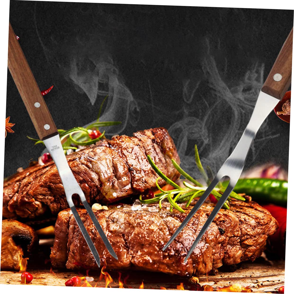 DECHOUS 3pezzi Barbecue Inossidabile Per Grigliate e All Utensile Per e Riutilizzabile e Facile