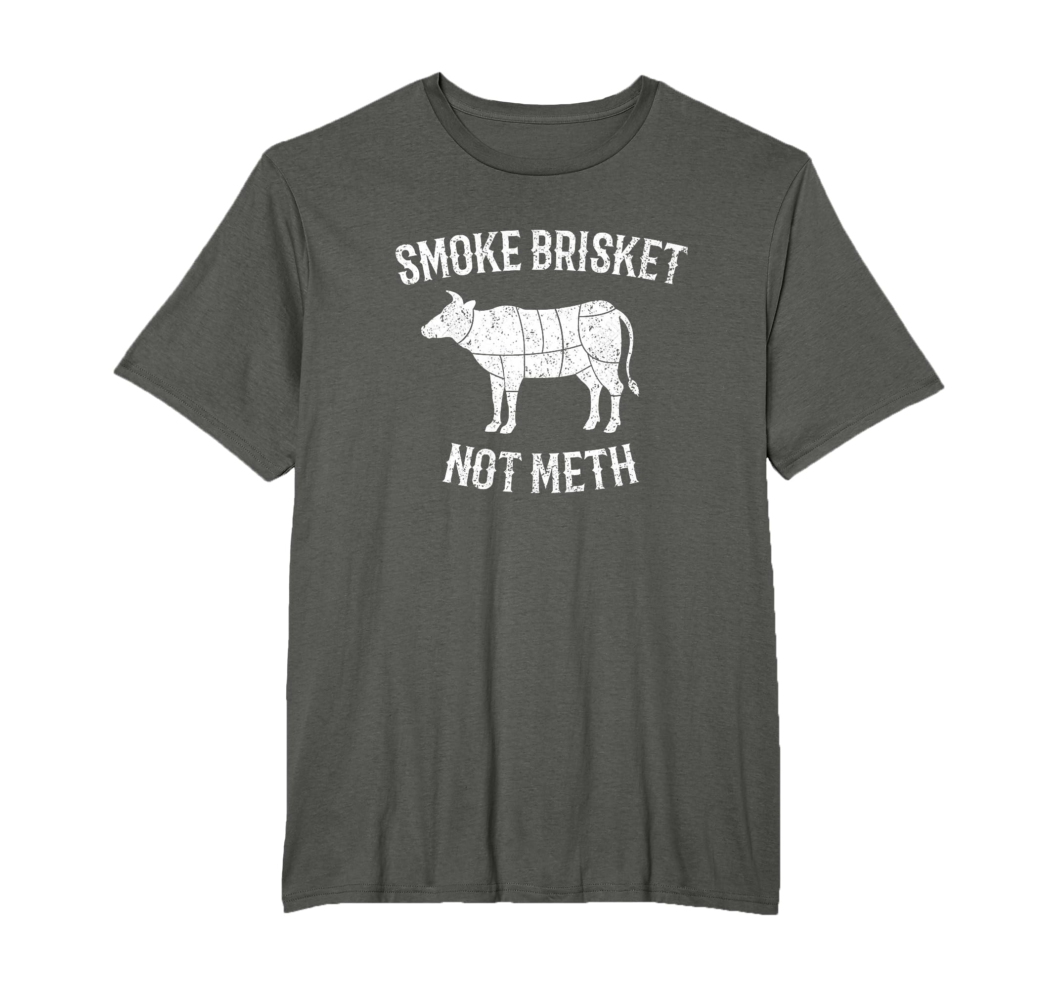 Smoke Brisket Not Meth T-Shirt Grilling Barbecue BBQ T-Shirt