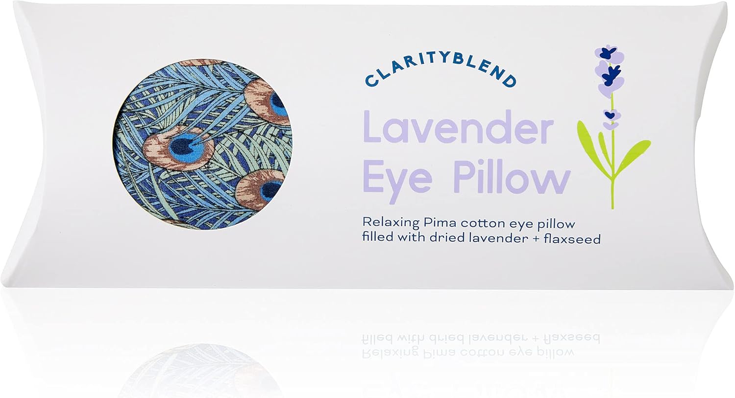 Clarity Blend Aromatherapy – Organic Lavender & Flaxseed Eye Pillow for Yoga & Relaxation Pima Cotton Lawn Fabric – Handcrafted in the UK – Multiple Prints