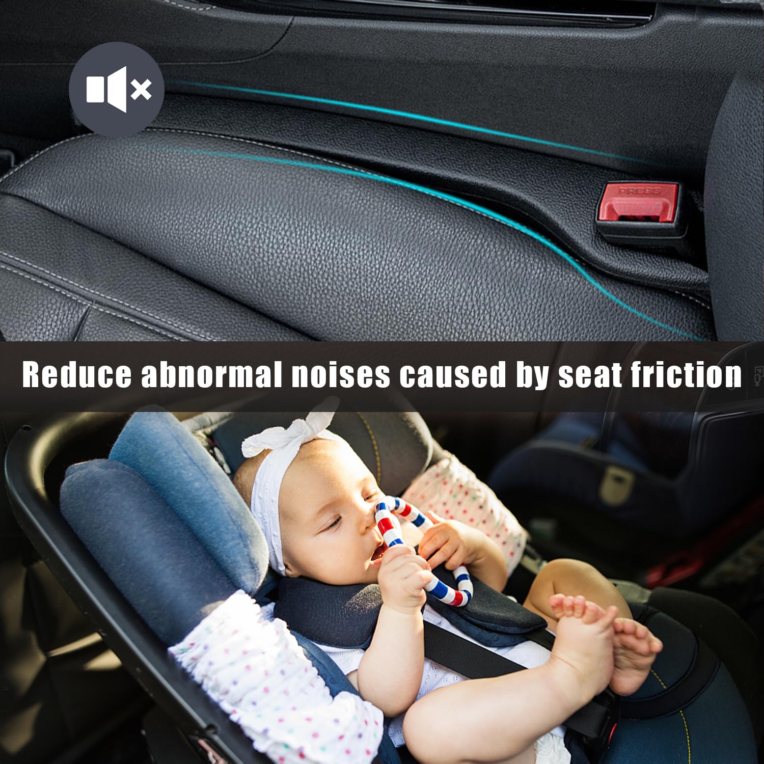 Tappi Per Fessure Sedile Auto - 2 Pezzi, Nero, In PVC, Per Evitare Caduta Oggetti, Universali - Foto 9