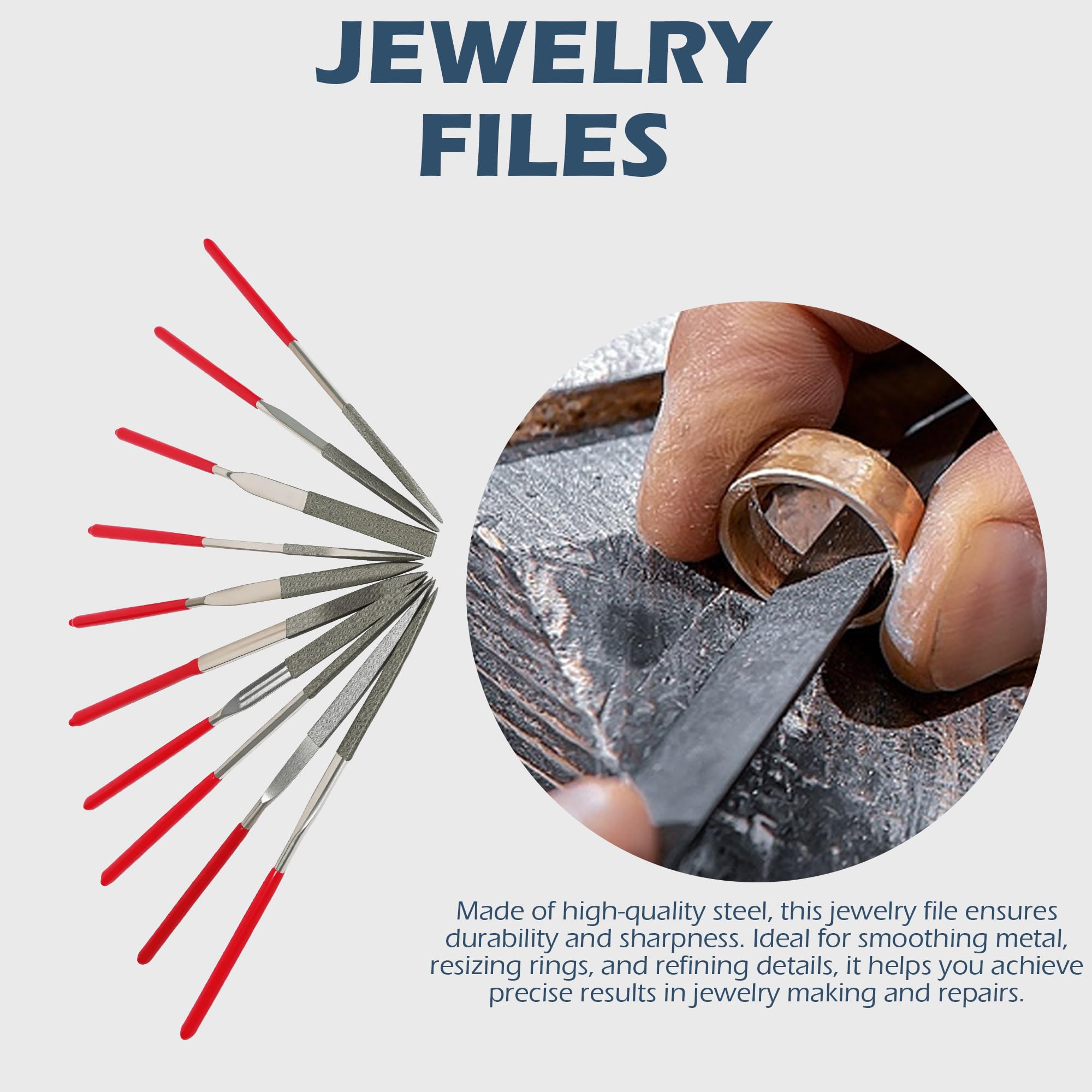 Jewelers Tools Set, Ring Making Kit, Silversmithing Starter Kit, Ring Sizer Mandrel Measuring Tool, Jeweler Saw Frame, Bench Pin Clamp Silversmithing Supplies - Image 8