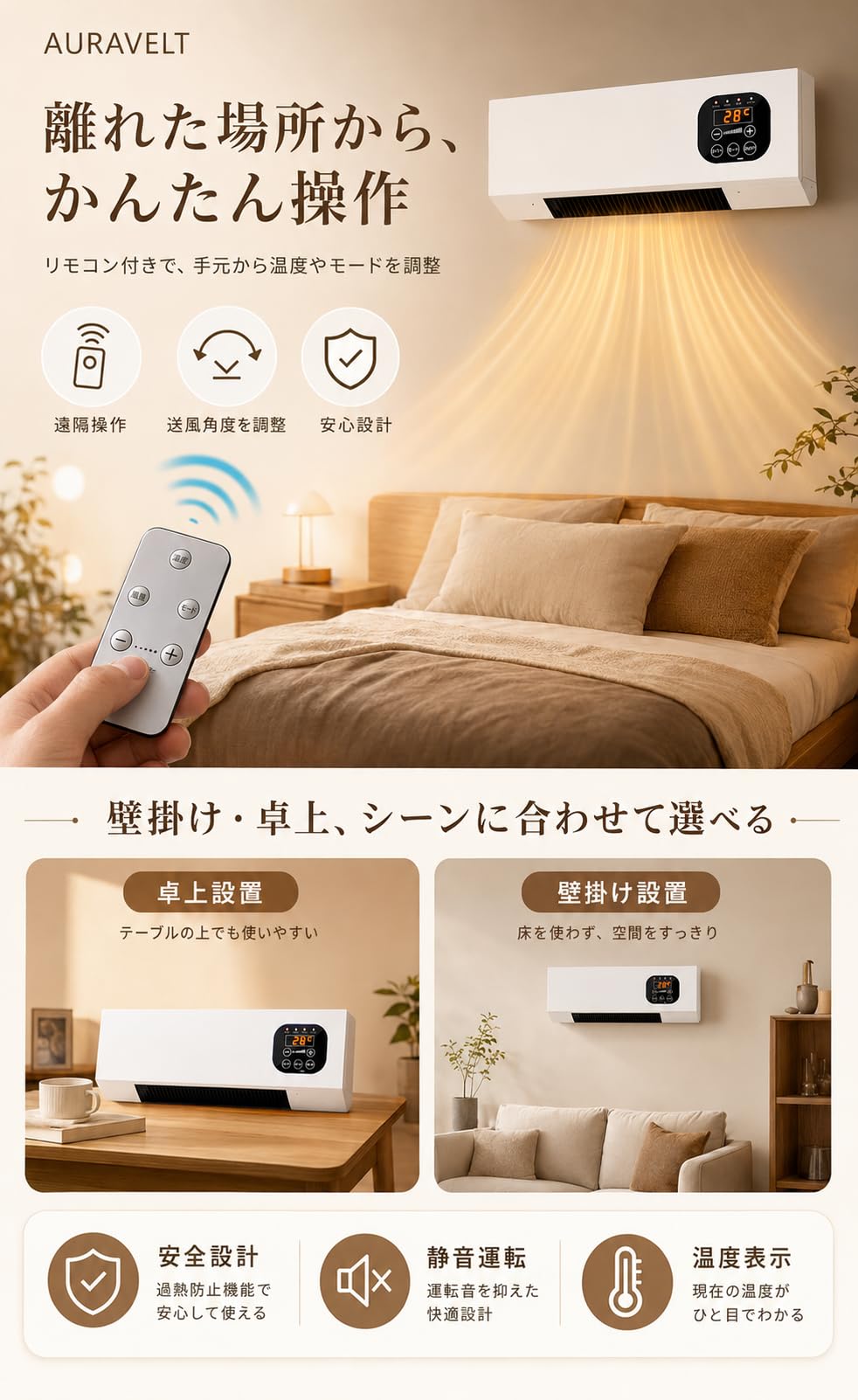Amazon | AURAVELT 小型クーラー エアコン 6畳目安 冷暖房対応 工事