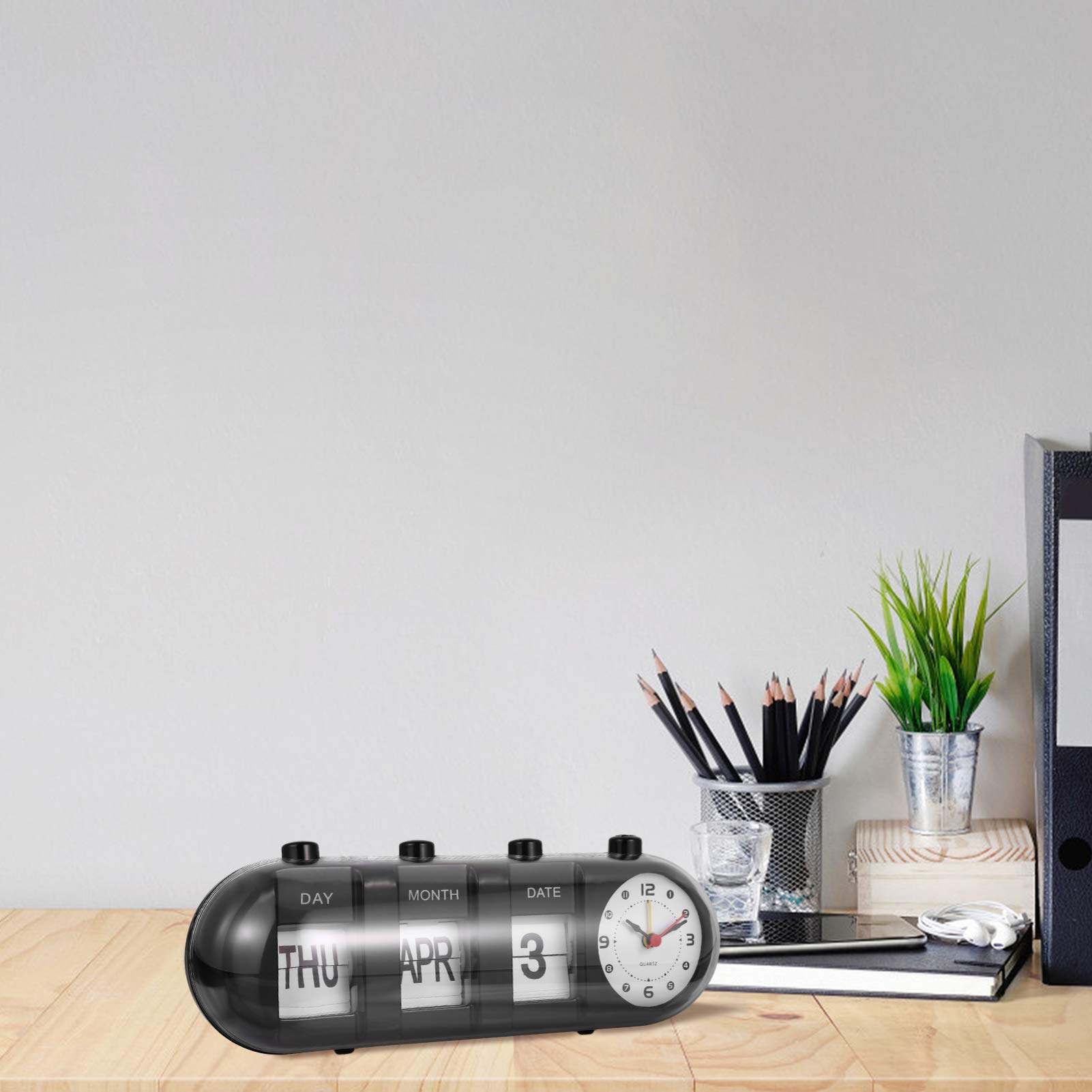 Amazon.com : Wakauto Perpetual Desk Calendar with Clock Manual