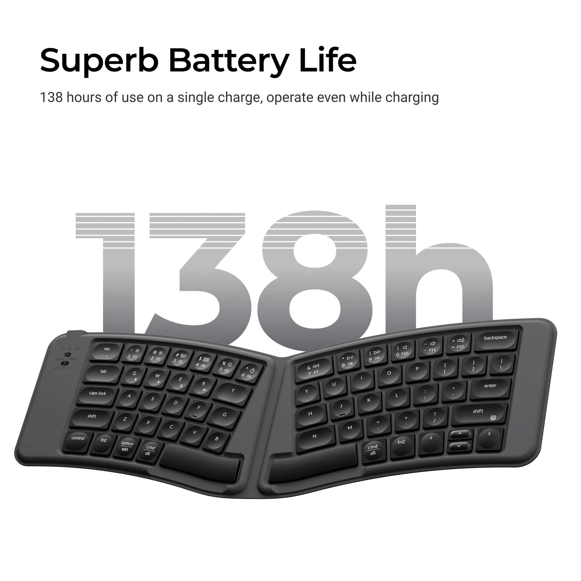 Amazon | 「国内正規品」Keychron B11 Pro 折りたたみキーボード Alice