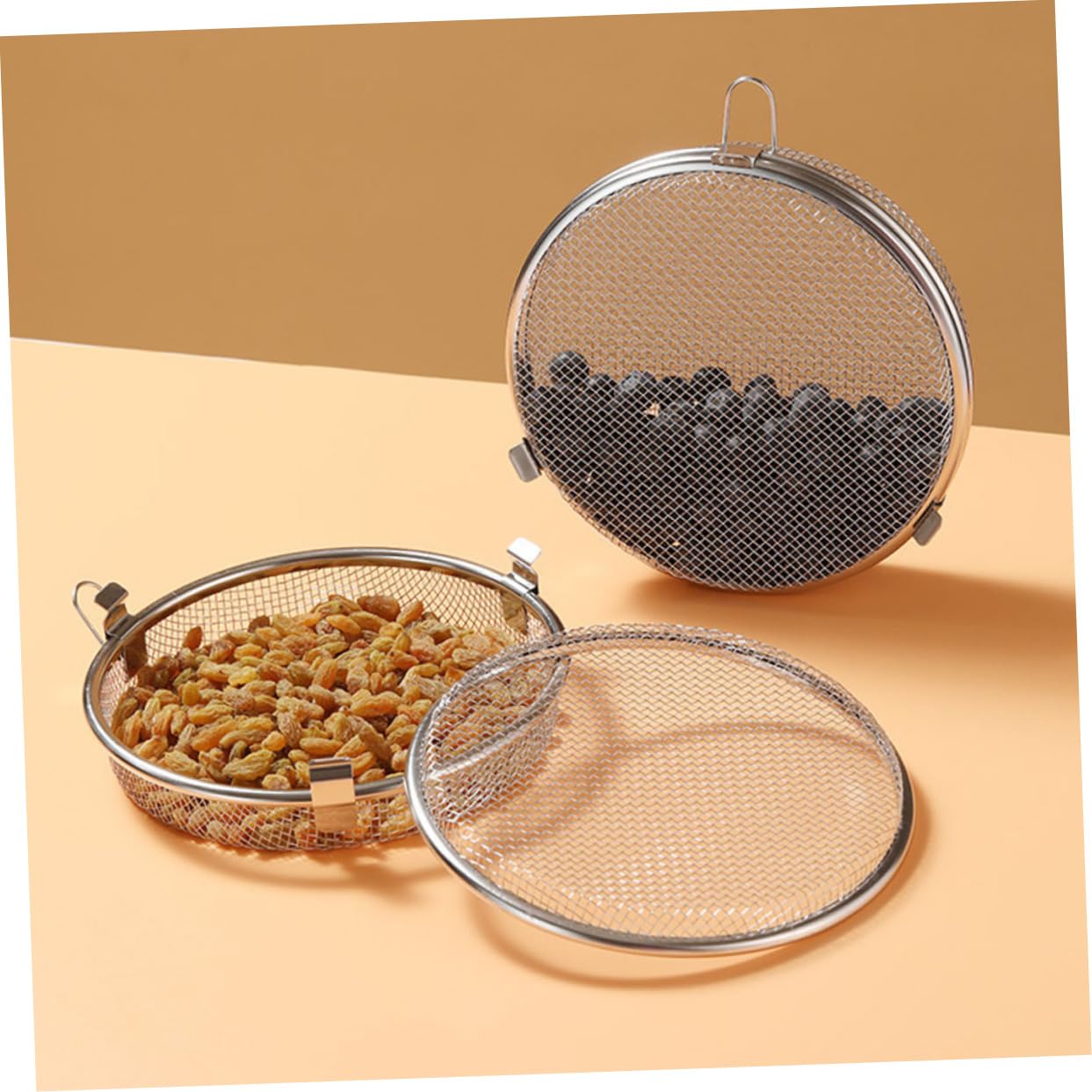 GLEAVI Paniers à Ustensiles Rangement Compact en Acier Inoxydable pour Lave-vaisselle Lot de 2 Structure en Maille Cuisine