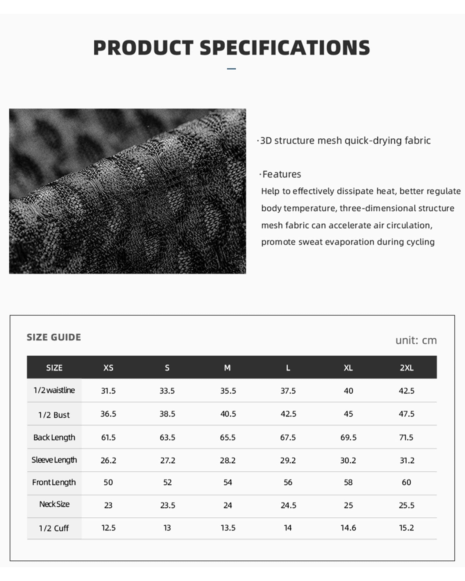 ROCKBROS Road to Sky Maglia Ciclismo Uomo, Intimo Estivo Elasticizzato, Canotta Ciclismo Mezza Manica Assorbente dal Sudore e Asciugatura Rapida per MTB, Bici da Corsa, Fitness, Running