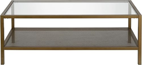 Miniatura 32 de Henn&Hart Mesa de centro redonda de 36 pulgadas de ancho en bronce ennegrecido, mesas de centro modernas para sala de estar, artículos esenciales