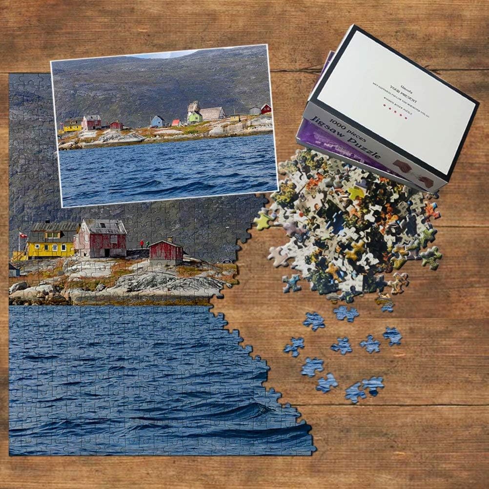 Greenland Denmark Nanortalik Jigsaw Puzzle 1000 Piece Travel Souvenir Wooden