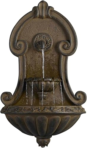 Jeco Muro Elegante Acabado de Fuente de Pared: Cobre, Marrón, 33 Pulgadas