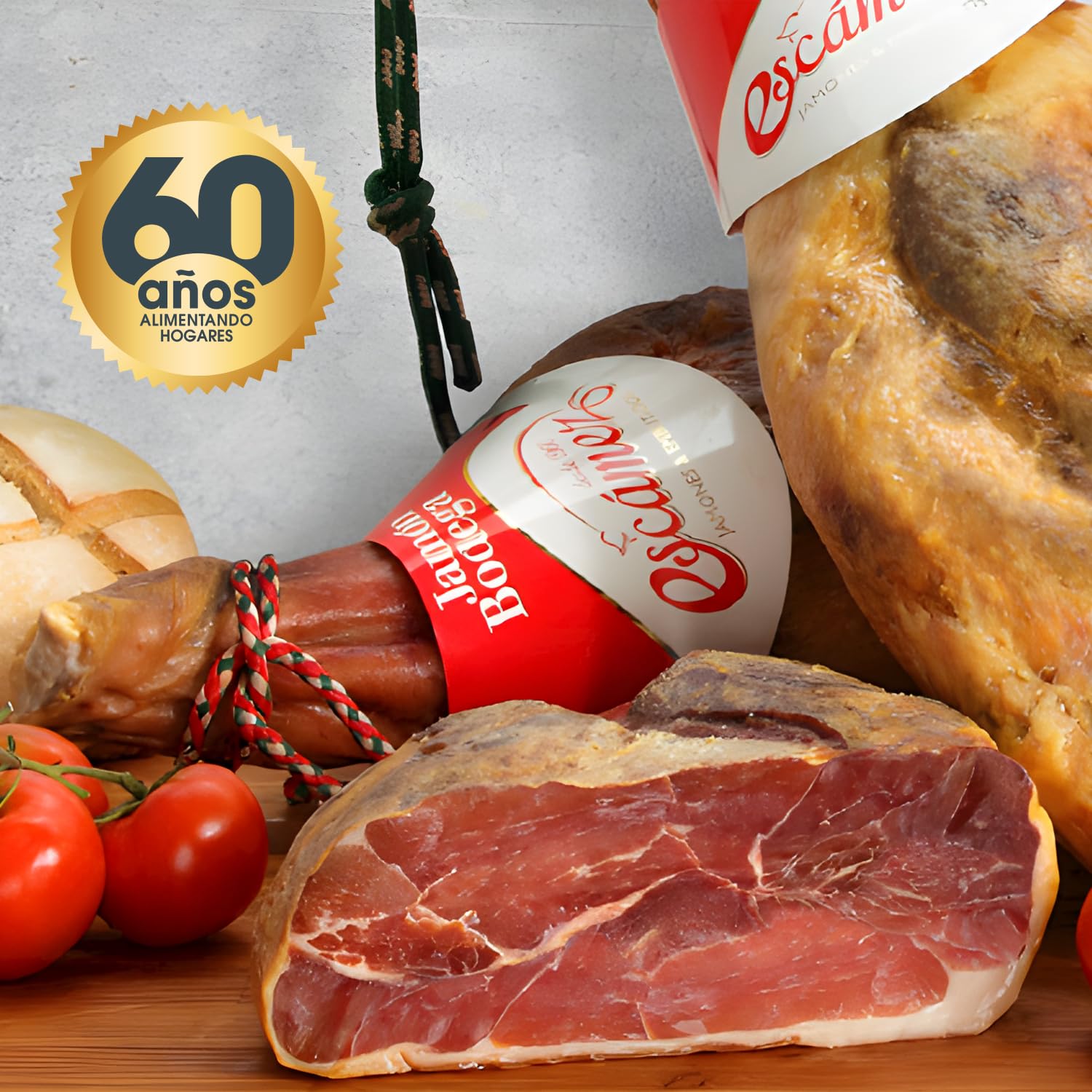 Jamón Bodega Sin Pata | 7,5kg de Jamón de Cerdo de Primera Calidad | Jamon 8 Kilos | 15 Meses de Curación | Embutido Gourmet Sin Gluten ni Fosfatos