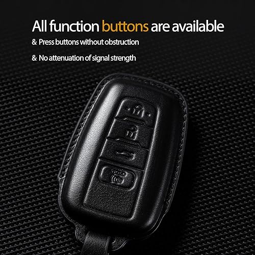 Miniatura 4 de Compatible con llavero Toyota Funda de cuero para llavero Toyota Protector Avalon Camry TRD Corolla Highlander Prius Prime RAV4 Prime CHR Accesorios