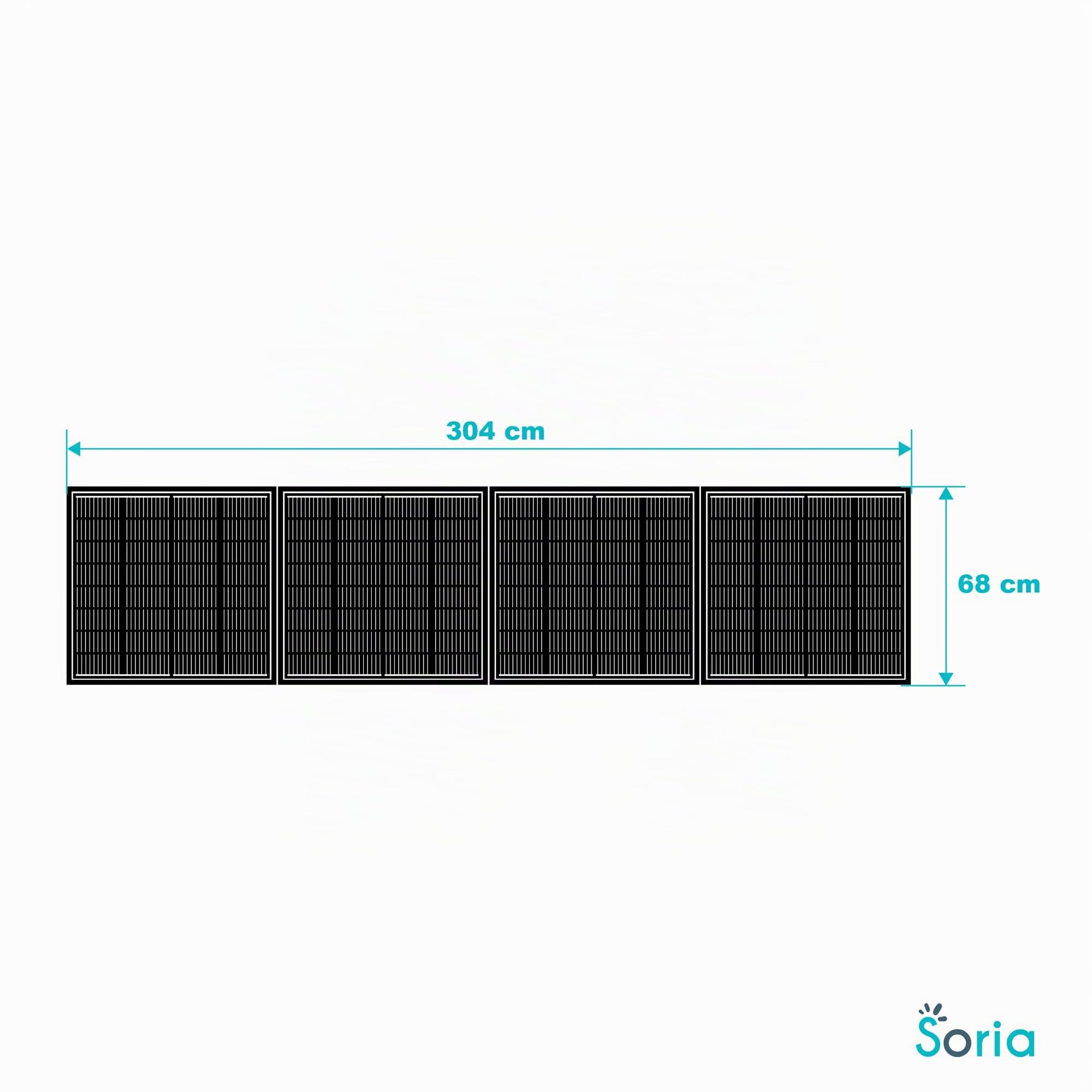 Kit solaire Soria 400W plug and play avec fixation au sol et murale - Avidsen - 127120