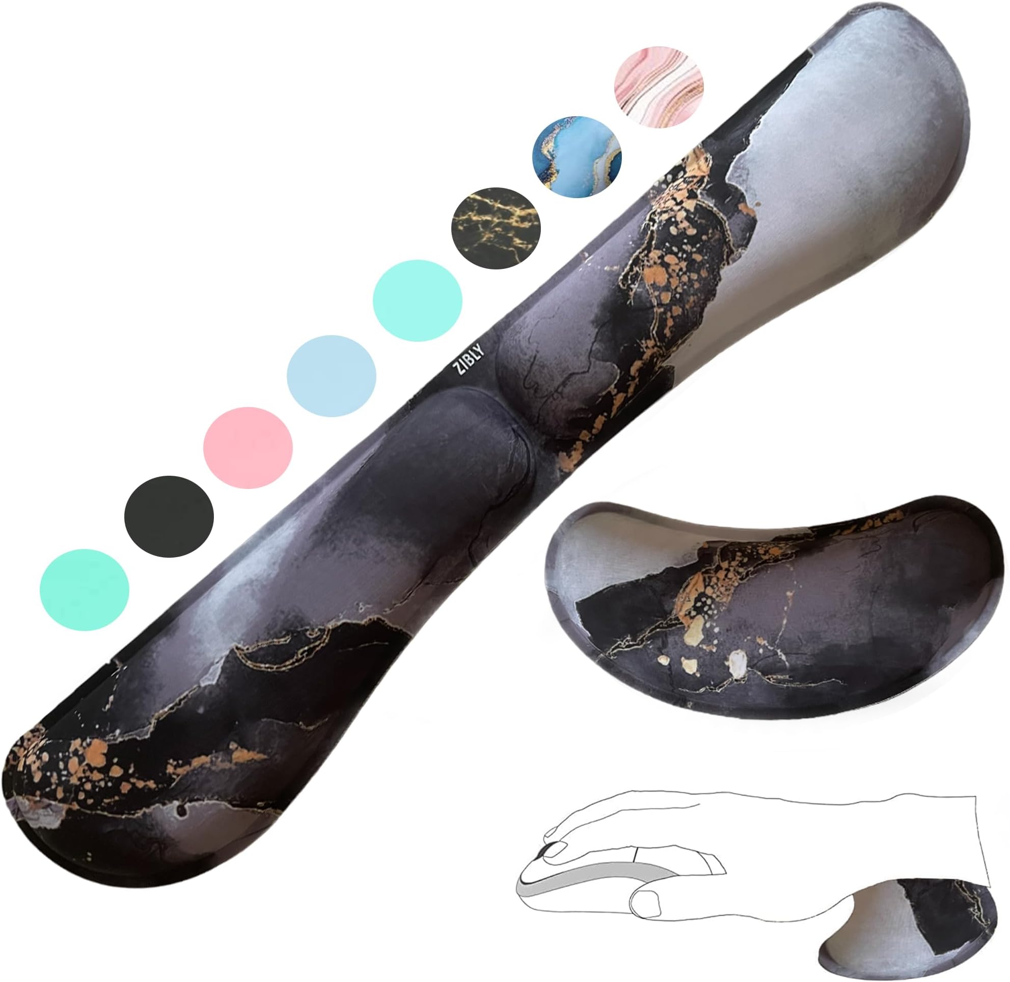 Keyboard Wrist Rest Memory Foam, Easy Typing Pain Relief, Keyboard - View #9