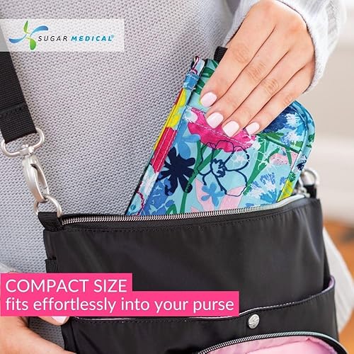 Vista 45 de Sugar Medical Estuche de suministro para diabetes Bolsa de viaje para suministros médicos Organizador de medidor de glucosa Productos