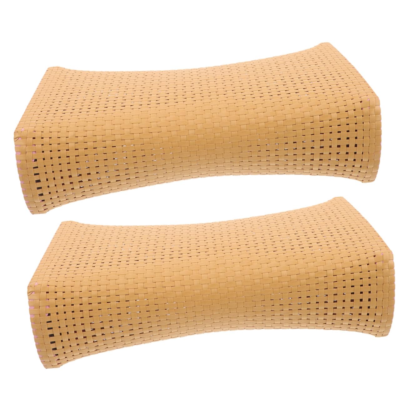 Coussin imitation rotin tressé pour grand oreiller cervical ergonomique de sauna et bain