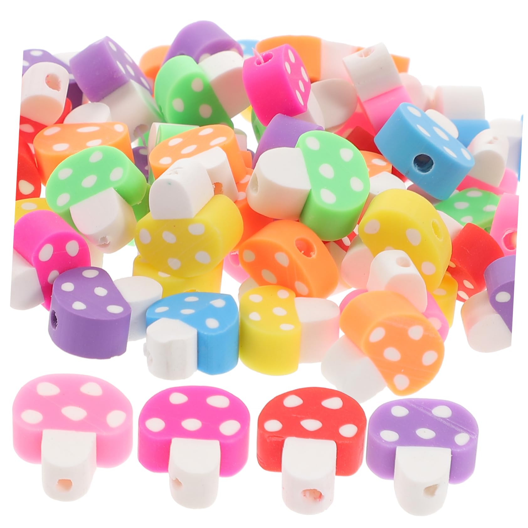 Operitacx 800piezas Abalorios De Arcilla Polimérica De Para Joyería De Espaciadores Para Pulseras y Collares Accesorios Creativos Para Manualidades