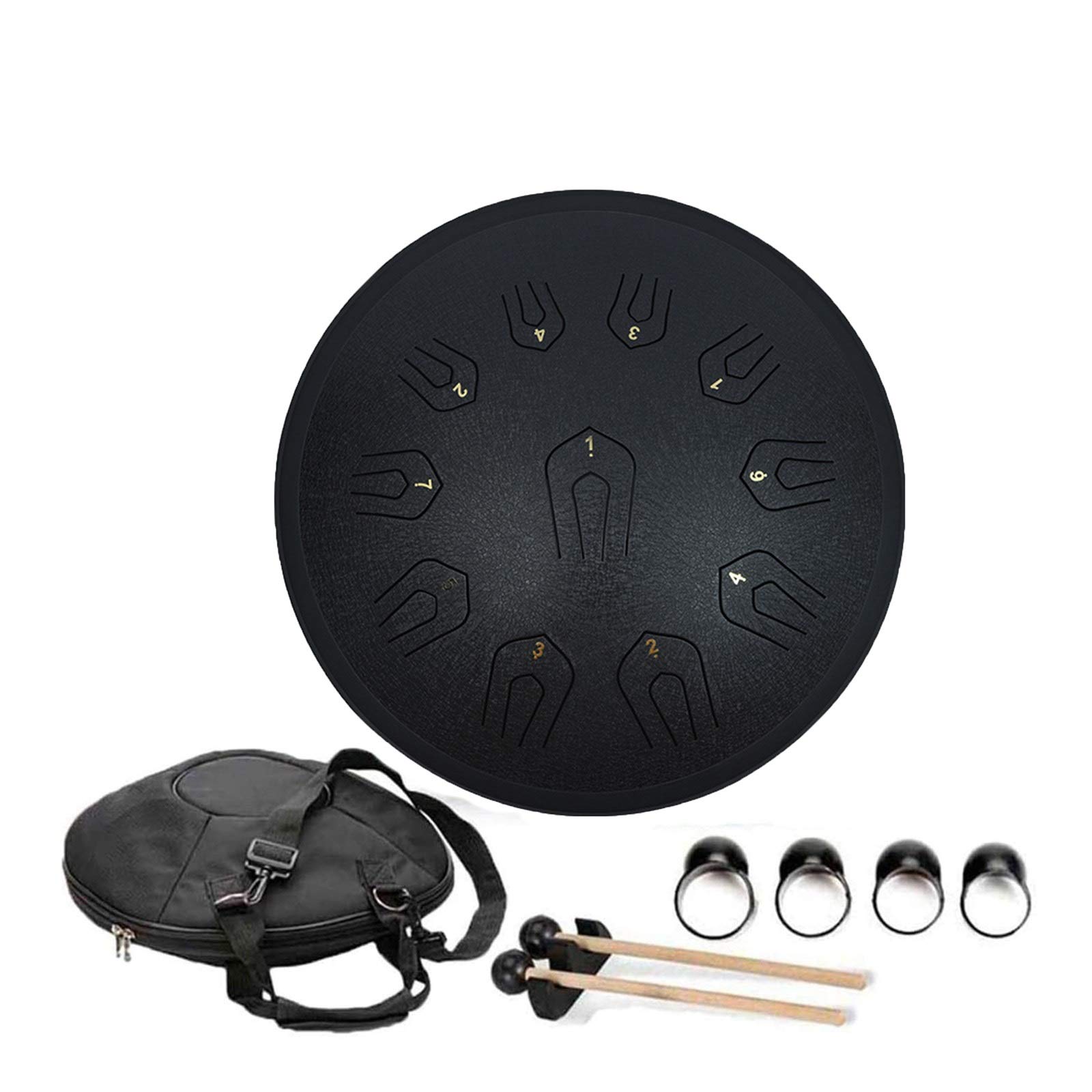 Tambor De La Lengua De Acero De 18 Pulgadas, Instrumento De Percusión De 22 Tonos, Kit De Instrumentos De Percusión De Acero, Regalo Para Principiantes Y Amantes Del Yoga, Zen, Meditación