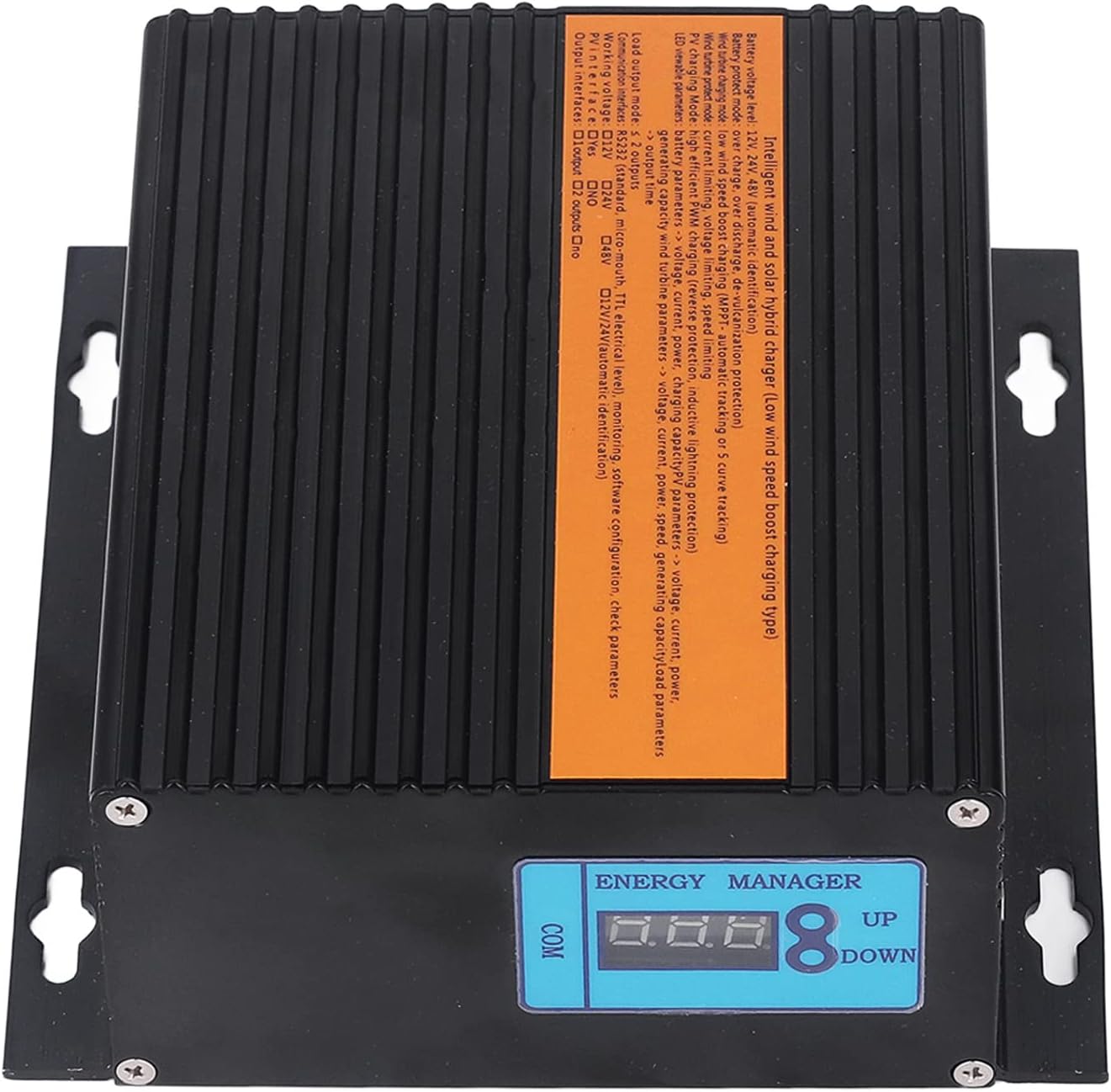 Wind Solar Hybrid Charge Controller 12V 100W PV Power, MPPT Solar Charge Controller - Waterproof Design, Multiple Output Modes, Ideal for Renewable Energy Systems (400W Wind Power)