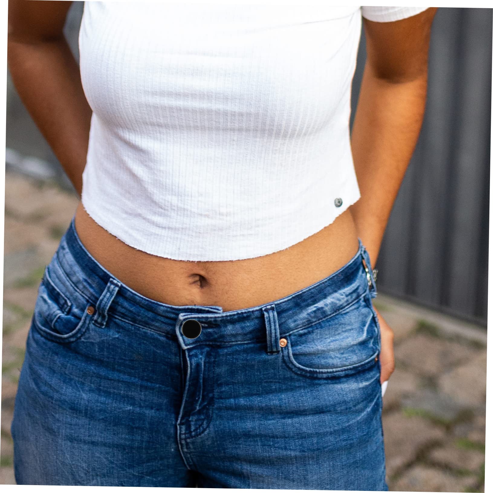 Artibetter 60pezzi Chiusure Regolabili Per Jeans Pulsanti Rimovibili Cucitura Facili Installare e Riutilizzabili Accessori Pratici
