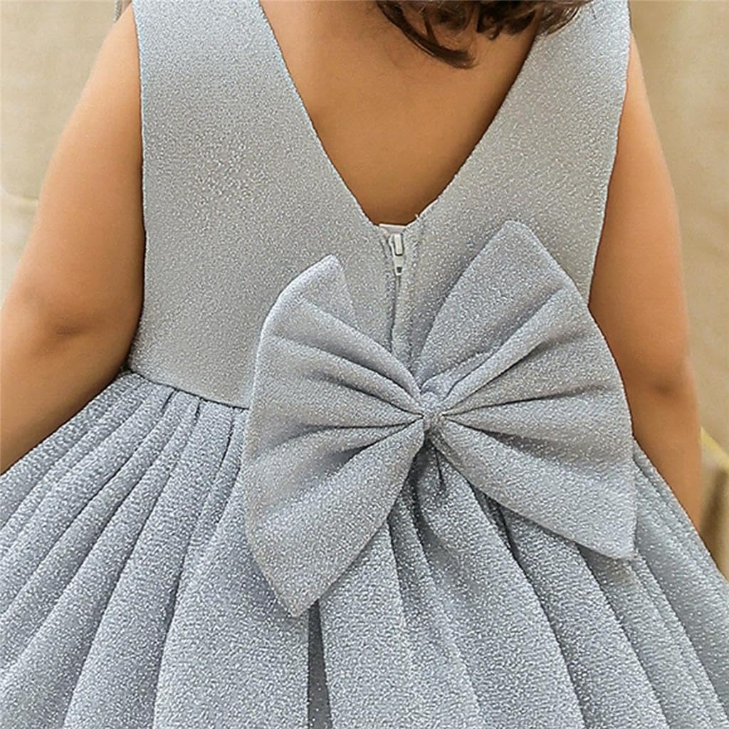 Dressy Daisy Baby Toddler Girls' Special Occasion Dresses Wedding Flower Girl Christmas Party Fancy Ball Gown with Headband