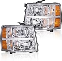 Vista 17 de Faros compatibles con Dodge Ram 1500 2500 3500 1994-2002. Faros para conductor y pasajero con lente transparente y carcasa cromada. Reflector