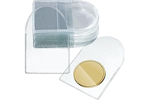 Fainne 50 Pcs Pocket Coin Sleeves for Coins and Jewelry