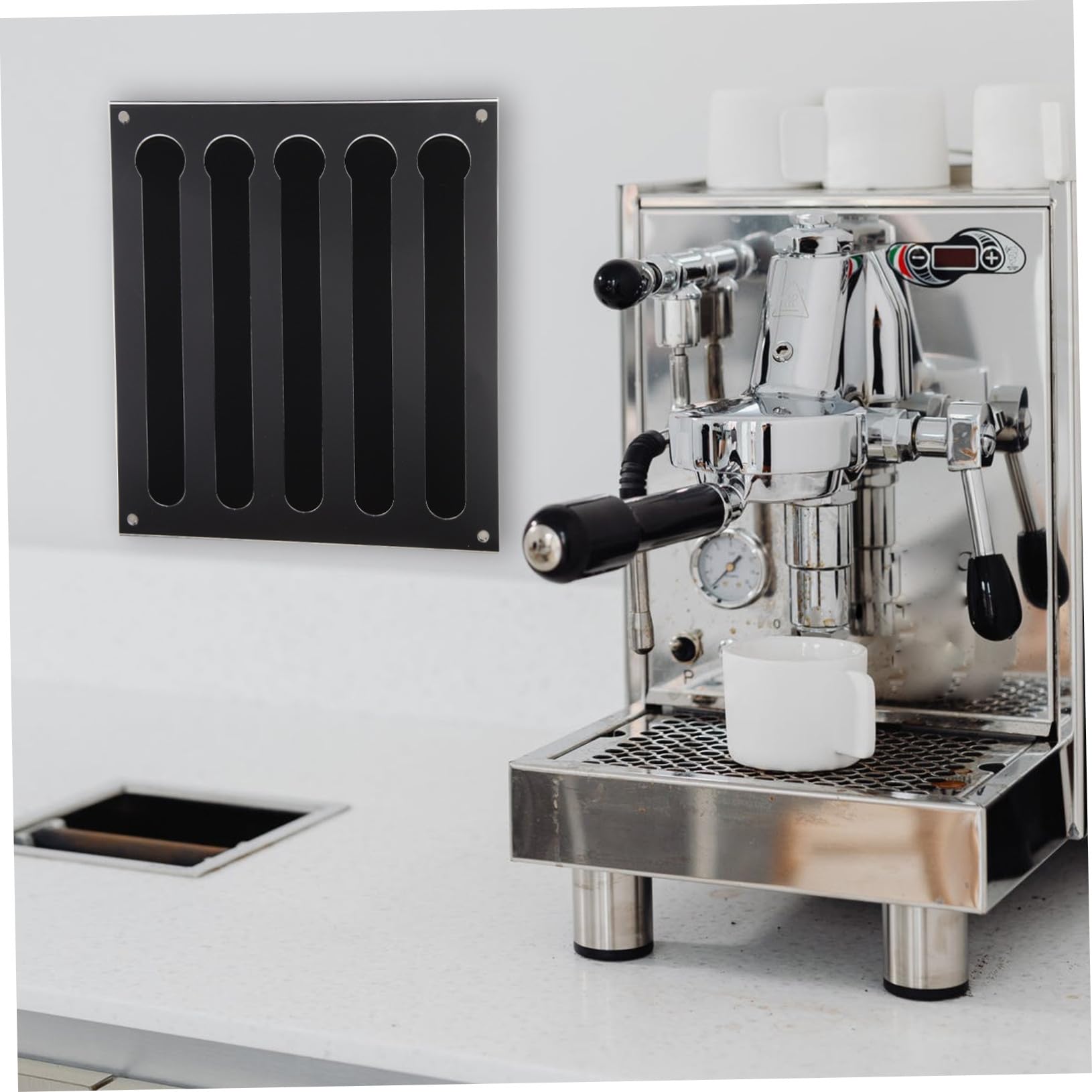 Cabilock Wandmontierter Kaffeekapselhalter Aus Transparenter Kapselbehälter Platzsparender Kaffeezubehör Für Espressomaschine