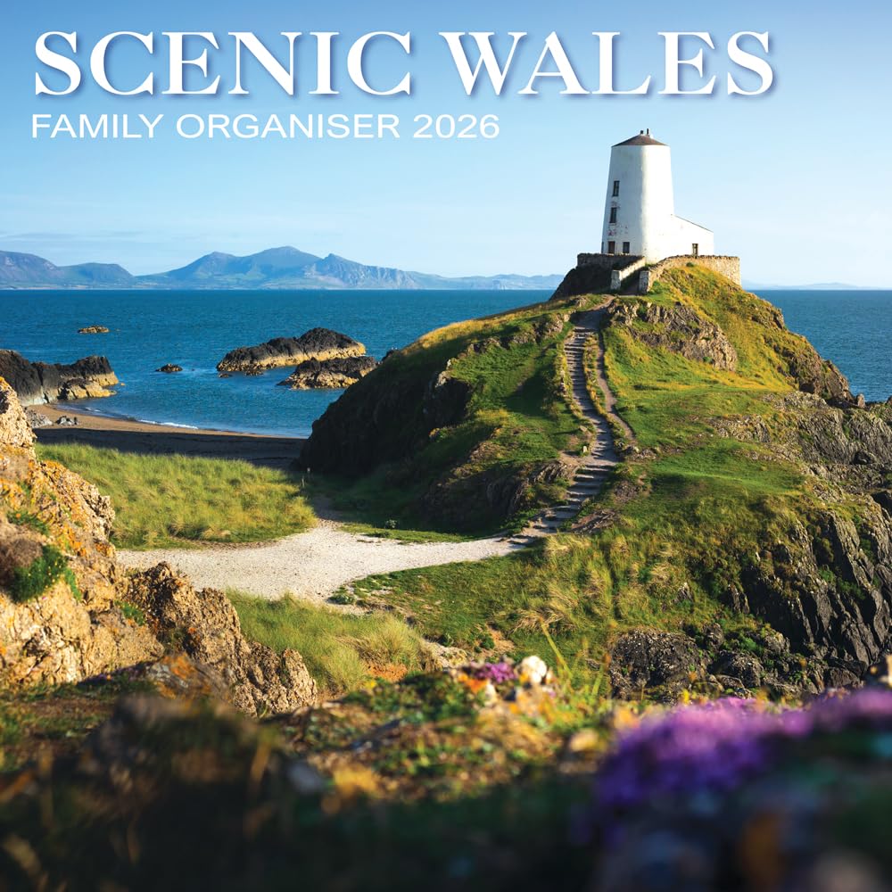 2026 Wales Calendar: Scenic Wales Family Organiser - Square Wall Calendar - Month to View - 12 Months