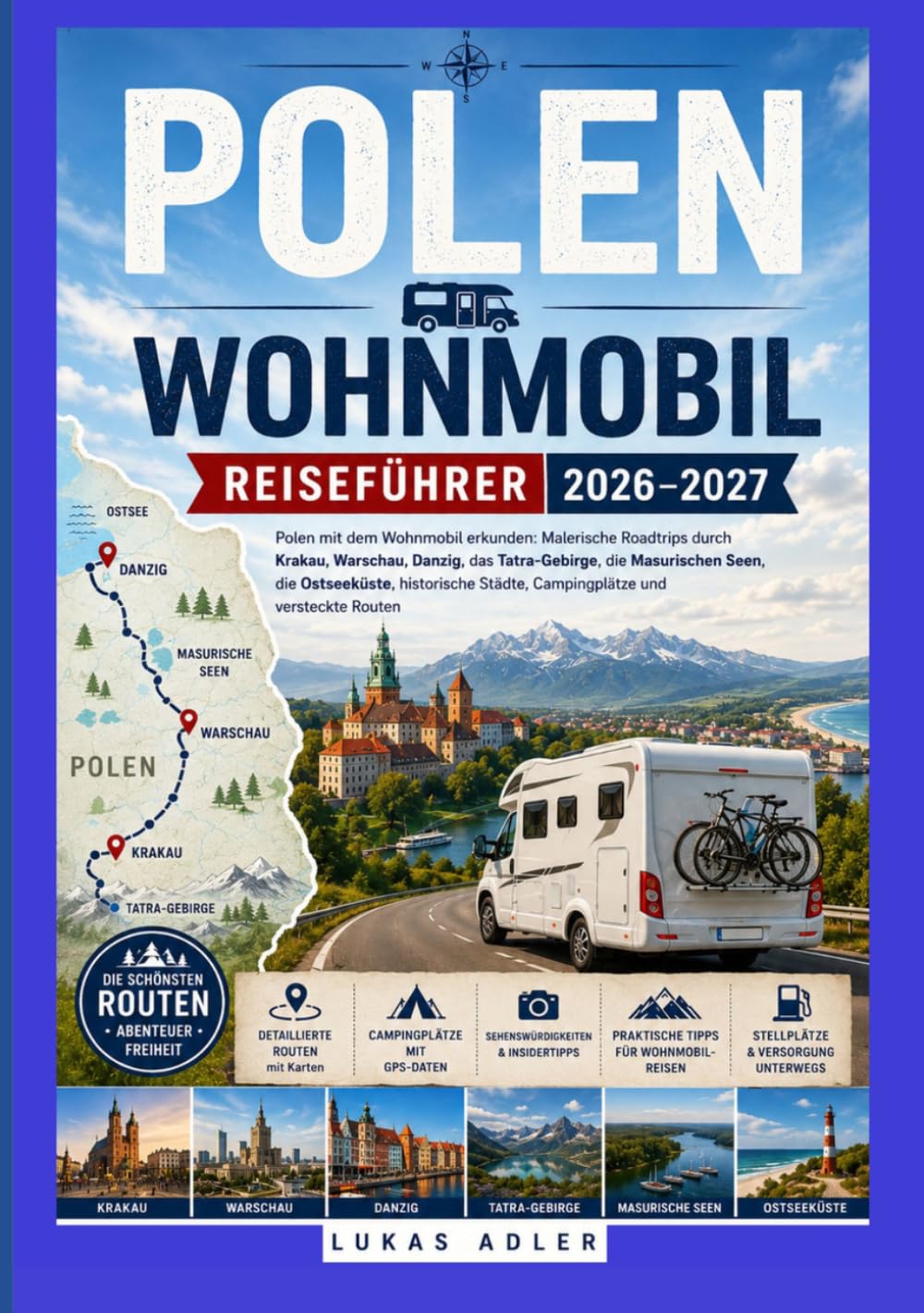 POLEN Wohnmobil REISEFÜHRER 2026–2027: Polen mit dem Wohnmobil erkunden: Malerische Roadtrips durch Krakau, Warschau, Danzig, das Tatra-Gebirge, die ... Städte, Campingplätze und versteckte Routen