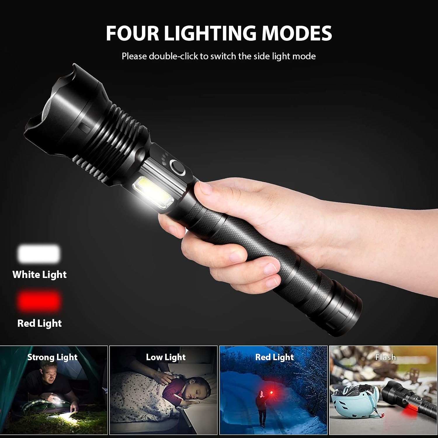 Rechargeable Flashlights Flashlight Waterproof Emergency Image