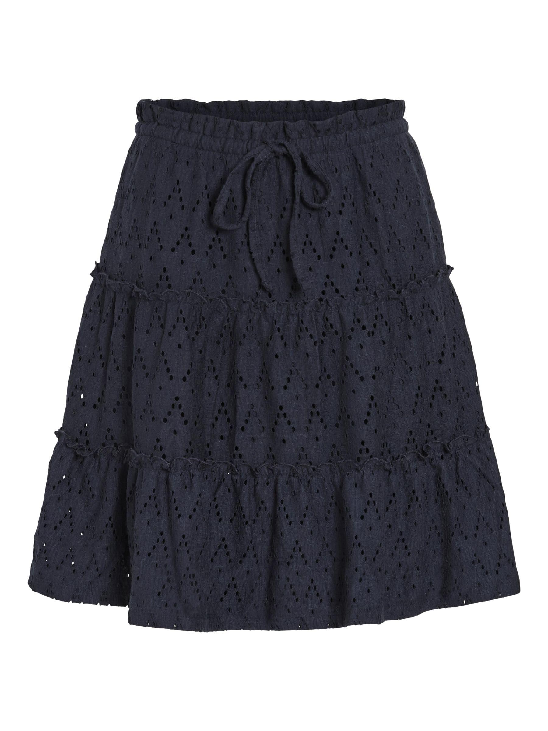 Vila Women's Viamalina Hw Short Skirt/Pb, Blazer Navy, S