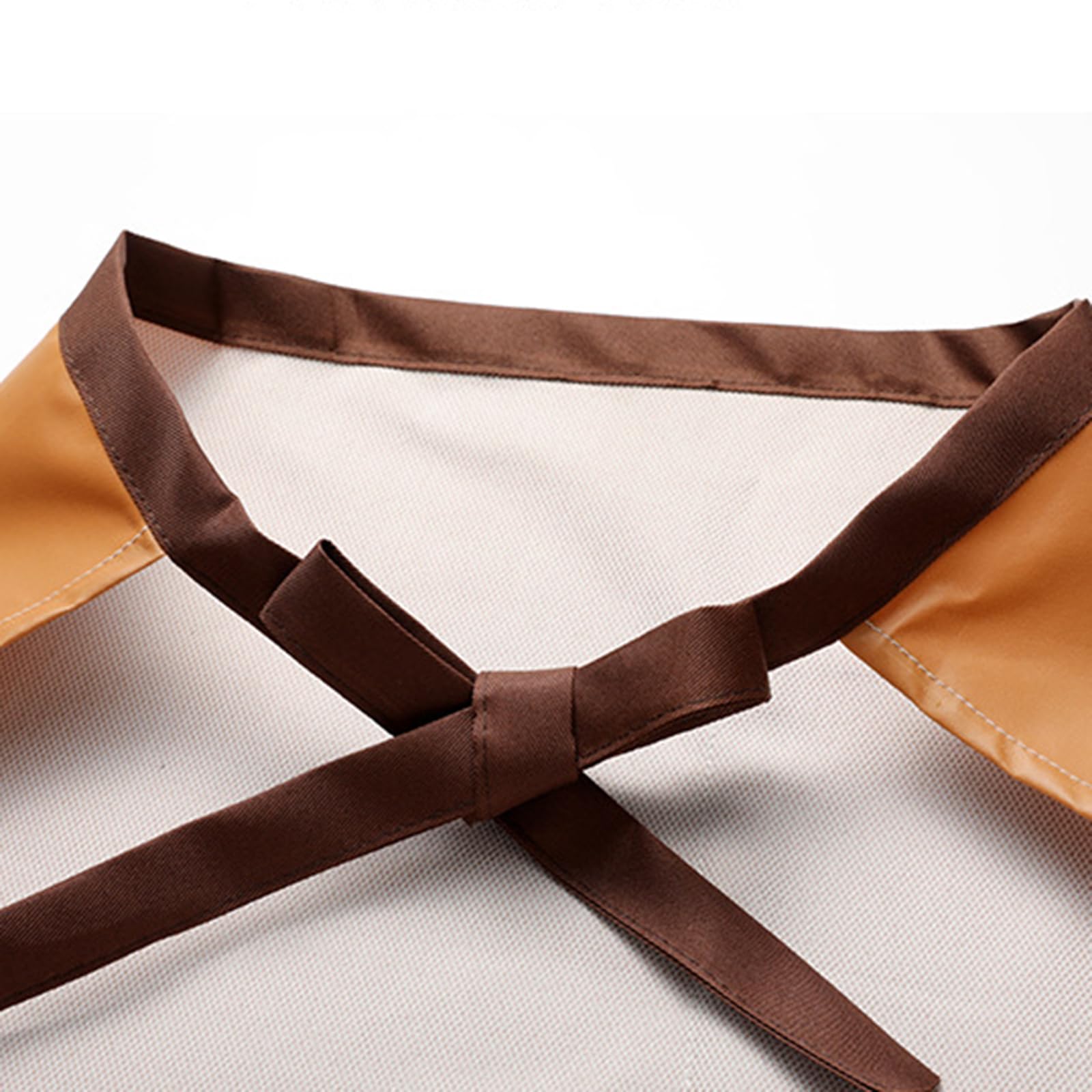Delantales de Camarero (10 Unidades), Delantal de Cintura para Hombre y Mujer, con Bolsillos, Delantal de Cocina Corto (Amarillo, Talla única)