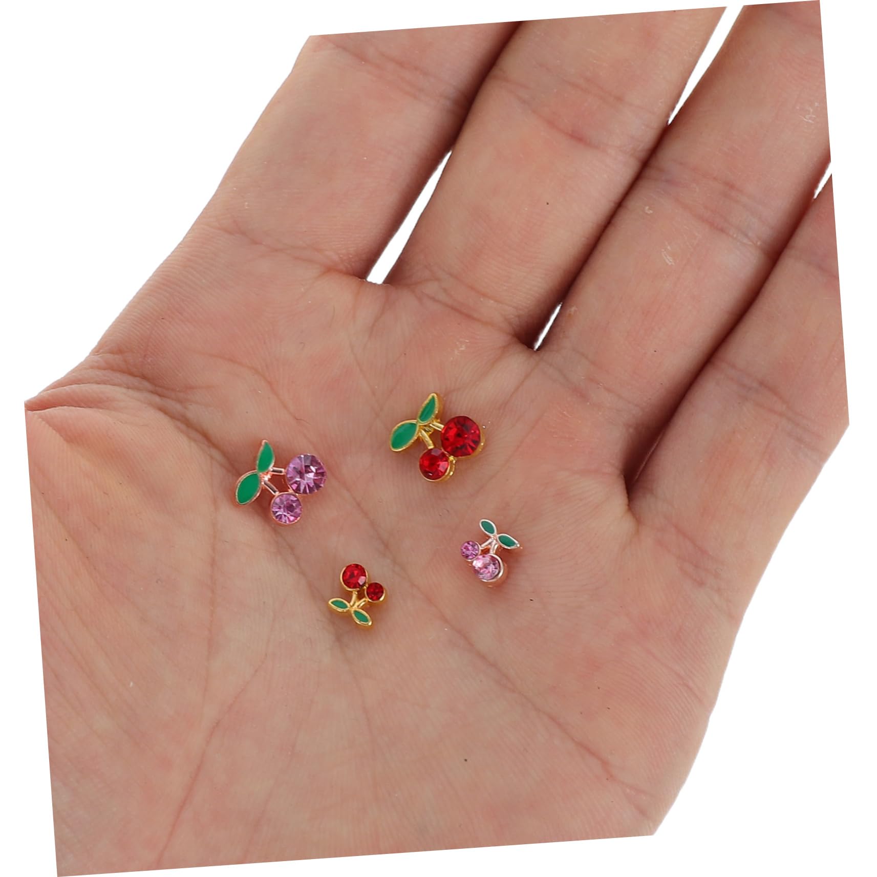 VICASKY 4 Set Ciondoli Per Unghie Decorazioni Per Nail Art Con Per Manicure Diy Per Feste E Speciali 32 Pezzi*4