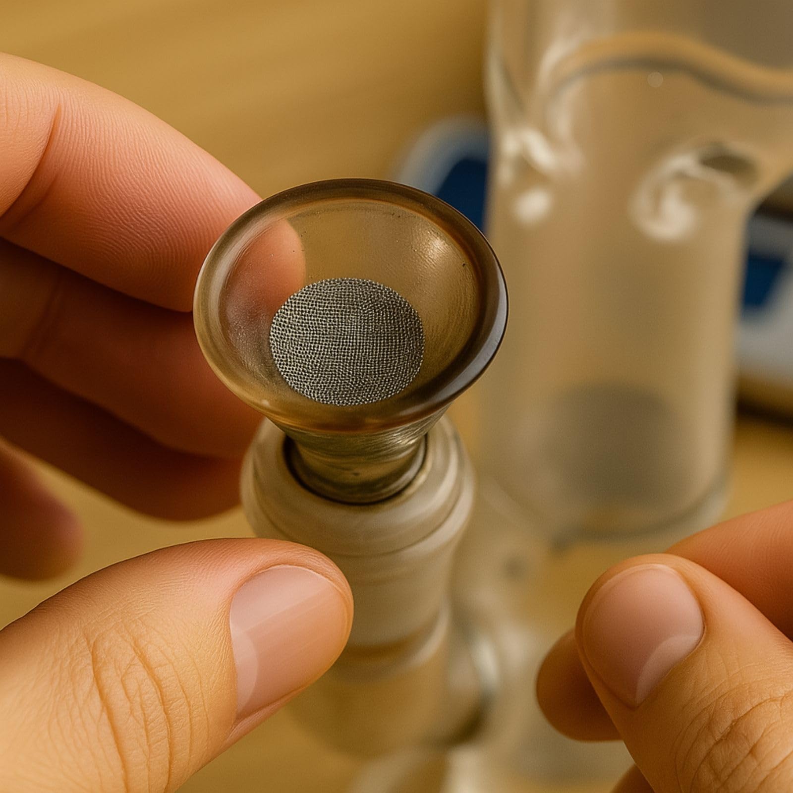 Weedness Bong Sitko Ø 12 mm 100 Sztuk Stal Drobne Siatki - Sitko Główna Rura Chillum Metal Szkło Akcesorium