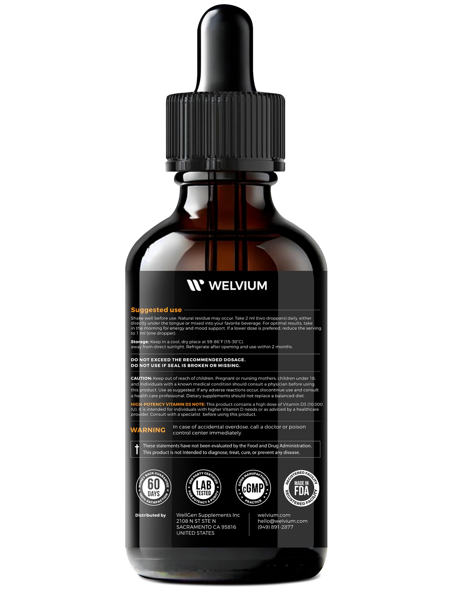 5-in-1 Liquid Vitamin D3 K2 Drops, ADK 10 Vitamin Supplement — Amazon image 6