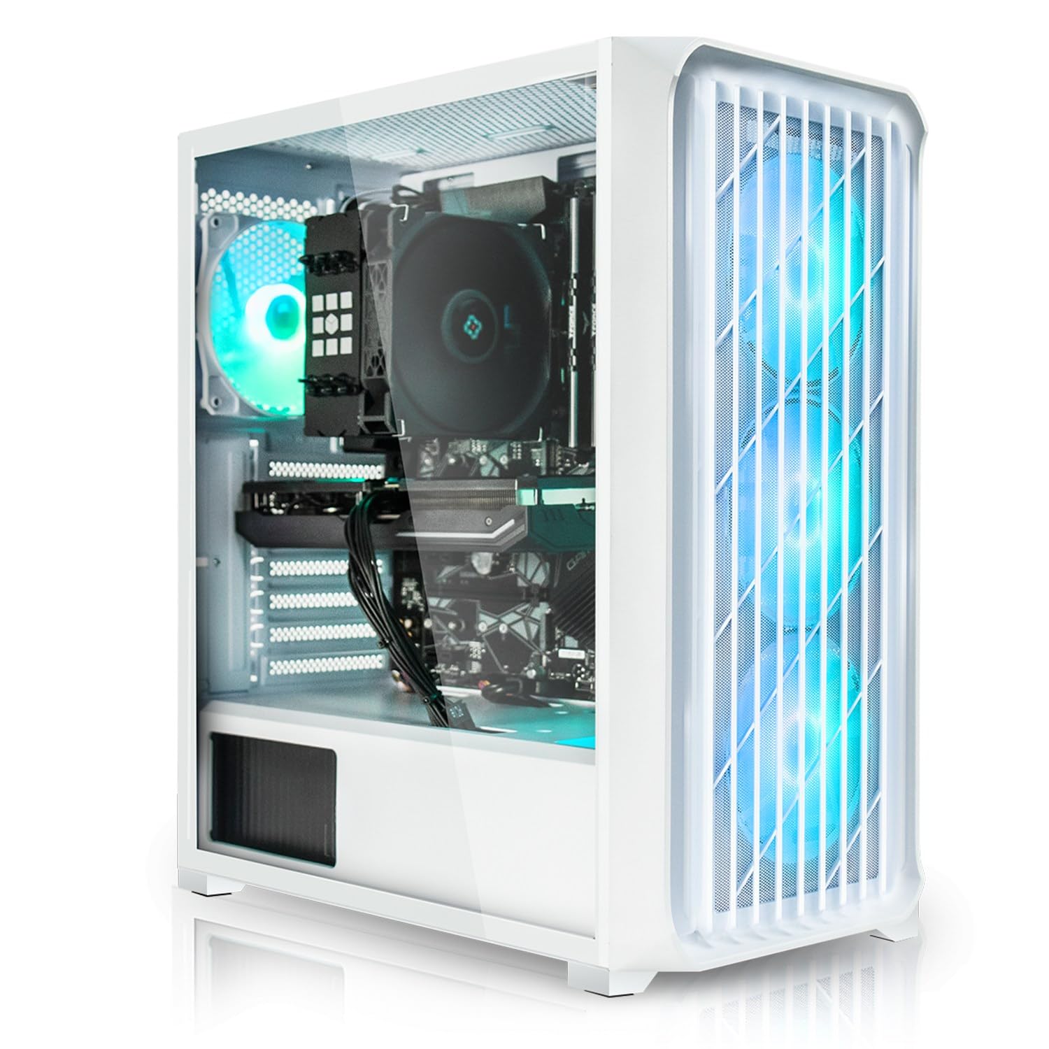 SYSTEMTREFF Basic Gaming PC weiß Intel Core i5-12400 6x4.4GHz 