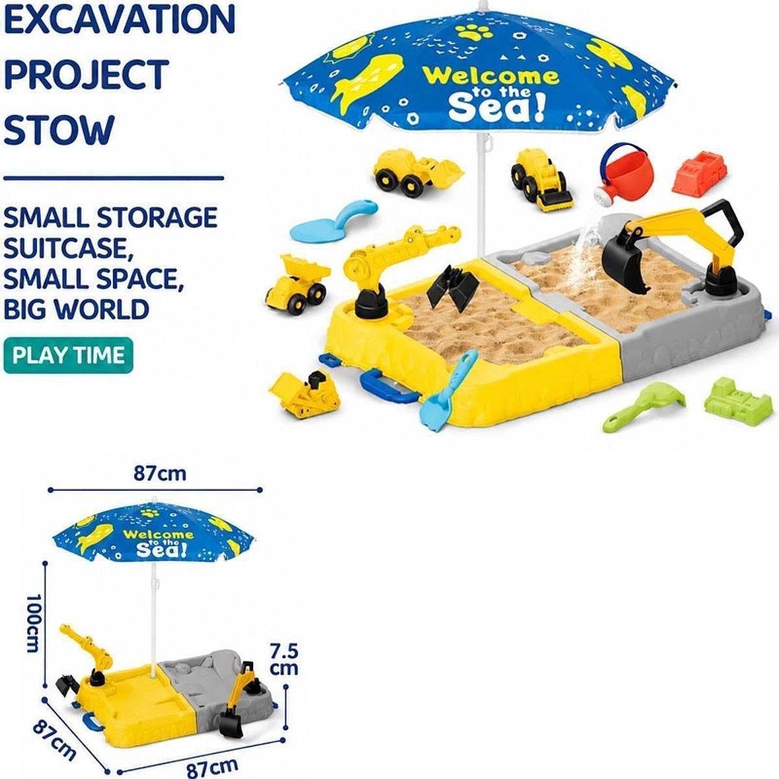 Sand Und Wassertisch Zubehör Mehrzweck Sandkasten, Und Geräumig, Tragbar, für Drinnen Und Draußen, Ideal Als Sommerspielzeug