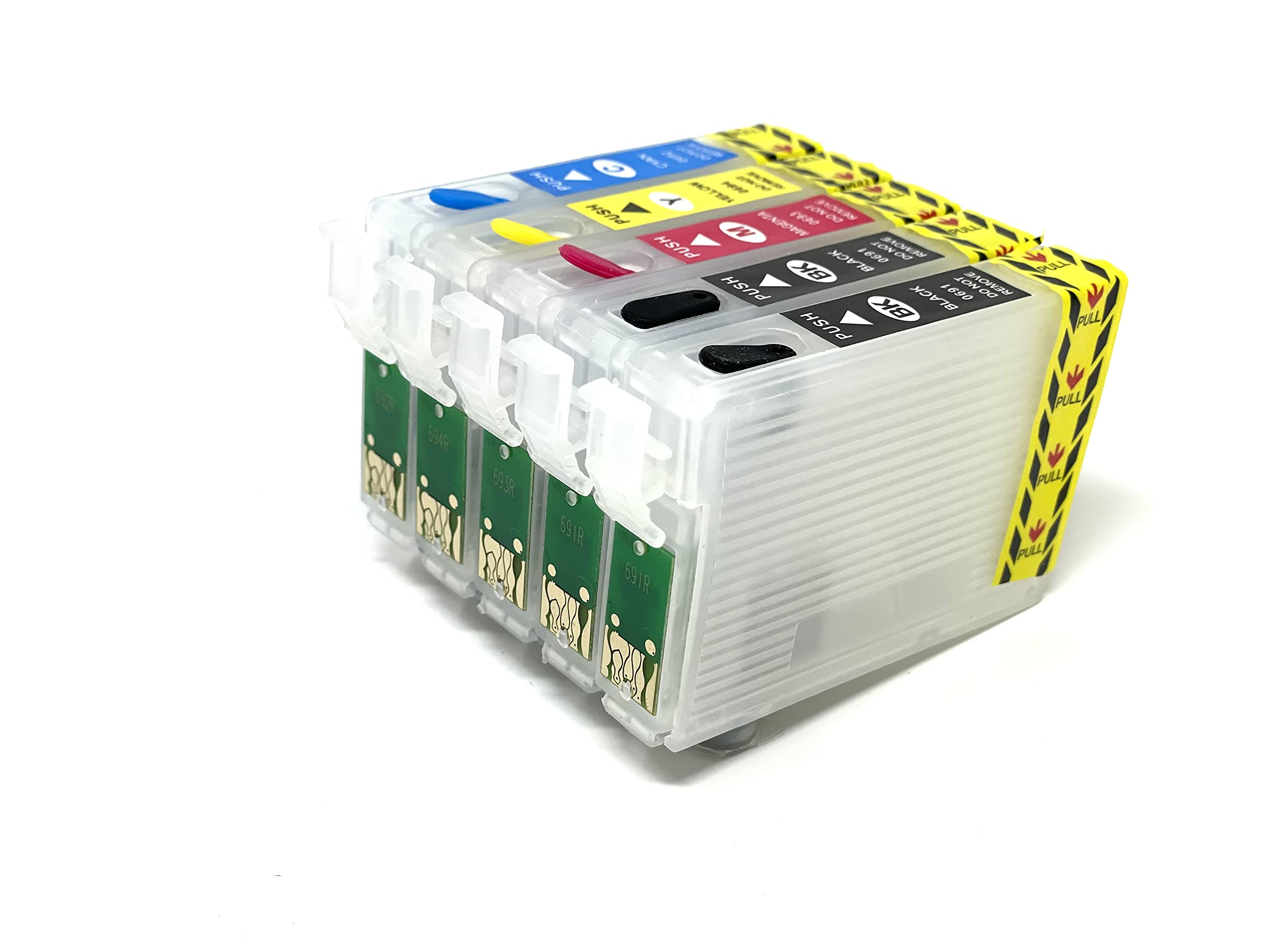 INKXPRORemanufactured Empty Cartridge Replacement for Epson 69 T069 to use with Stylus C120 CX5000 CX6000 CX8400 CX9400 NX215 NX305 NX400 NX410 NX415 NX515 Workforce 1100 30 310 615