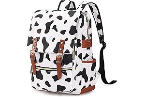 Cute Cow Pattern Vintage Laptop Backpack