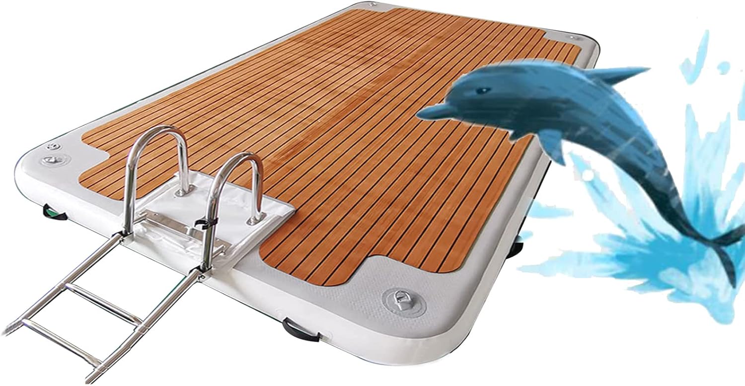GYMO Inflatable Deck Floating Pad for Boats, Inflatable Swimming Water Platform