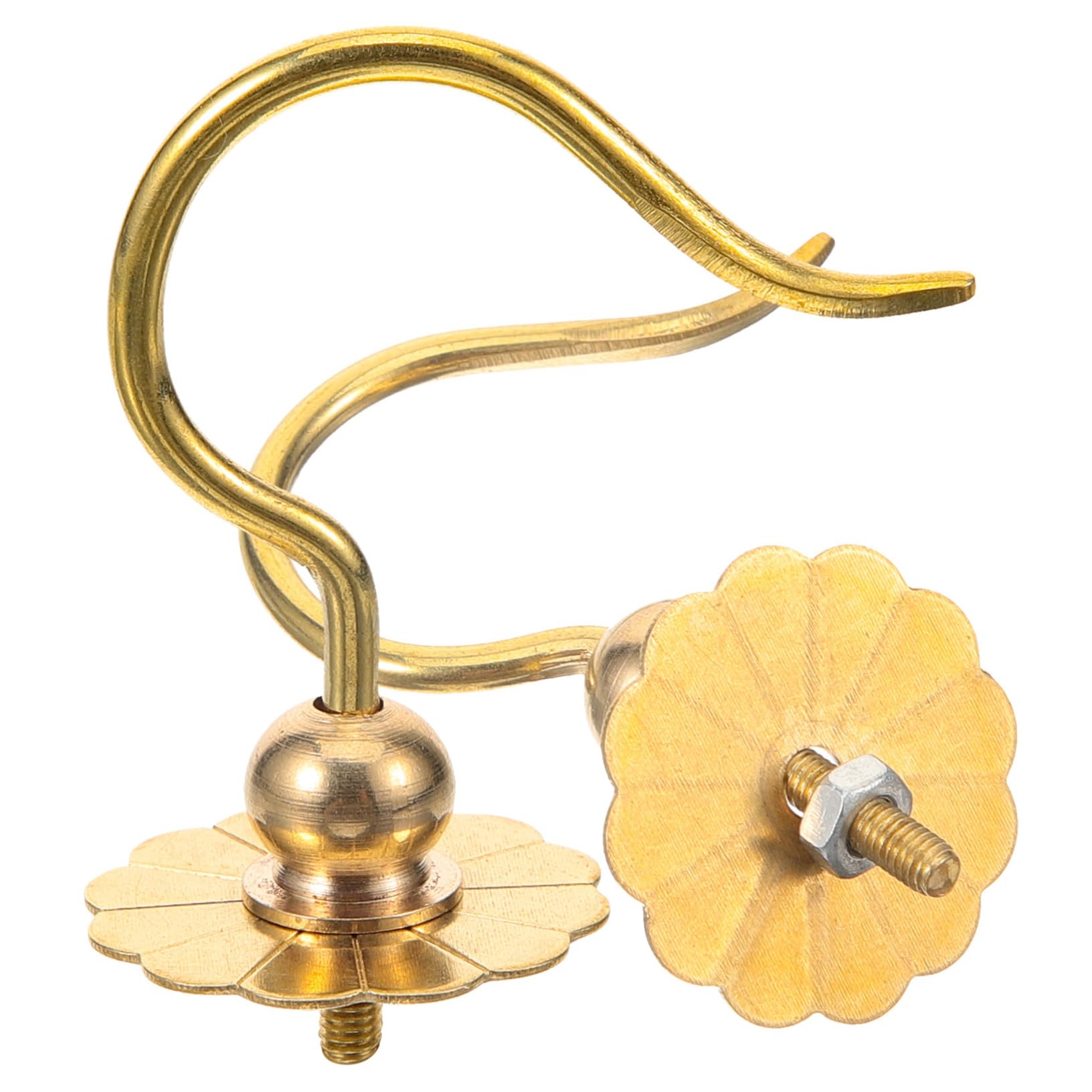 POPETPOP 2 Piezas Gancho de Jaula Colgador de Jaula Ganchos para jaulas de pájaros al Aire Libre Percha Ganchos para jaulas de pájaros para Colgar Ganchos de latón Largo Grillo