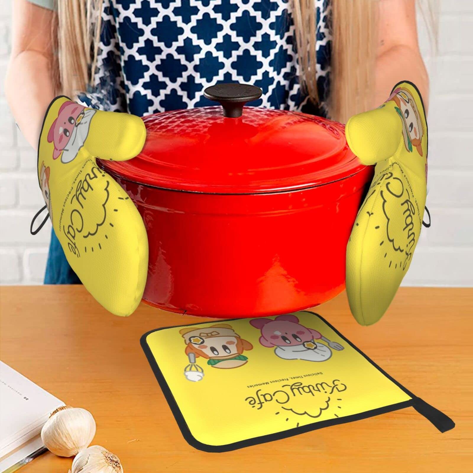 新品！廃盤品！ヴィヒキルース イエロー 鍋つかみ 両手 Amazon.co.jp: ミトン 耐熱 星のカービィ 耐熱グローブ 鍋つかみ