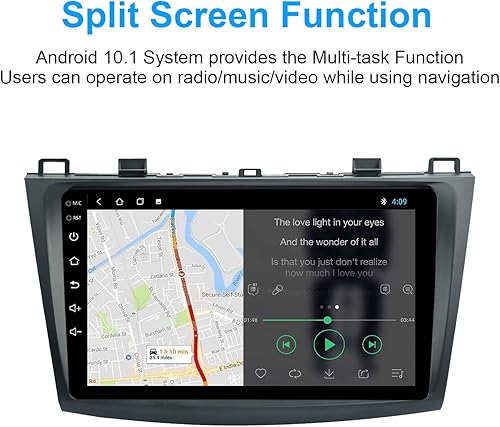 Miniatura 6 de Para 2010-2013-Mazda-3 Radio, Carplay inalámbrico incorporado y Android Auto 1280 * 720 Pantalla táctil del coche estéreo navegación GPS Bluetooth