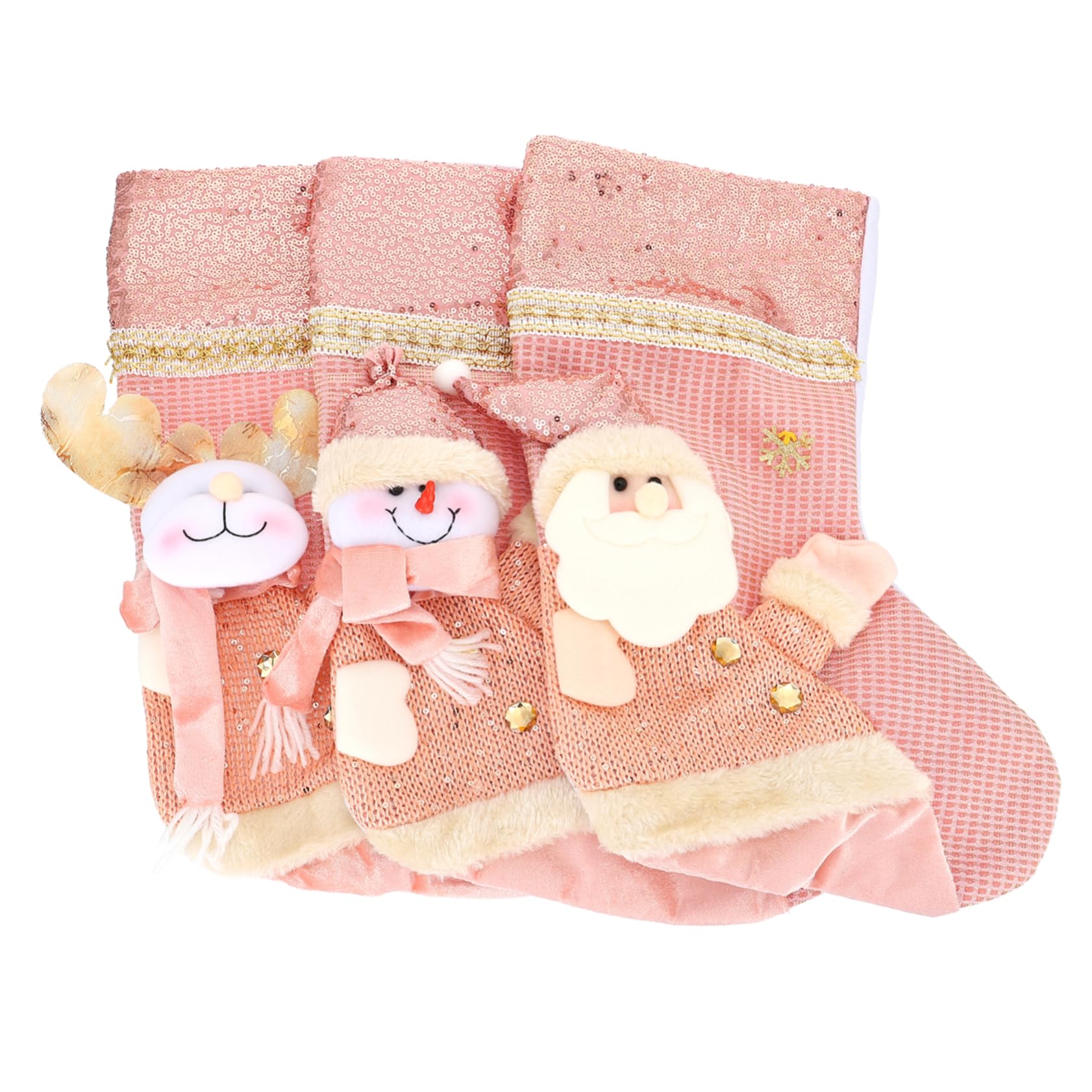 Chaussettes de Noël à motifs pour habiller la cheminée en attendant les cadeaux