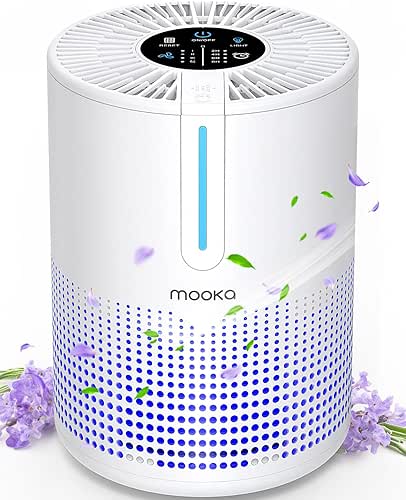 Air Purifiers for Bedroom Home 430 Sq.Ft, MOOKA H13 HEPA