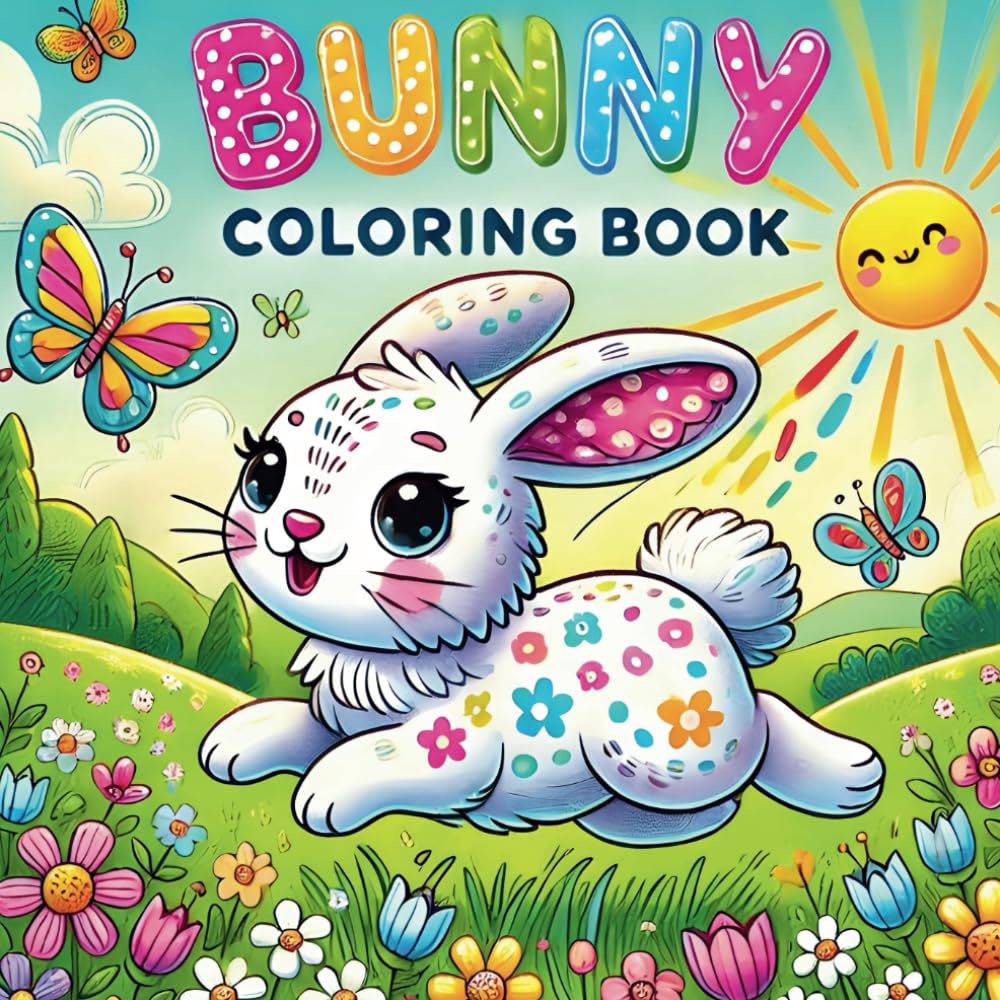 Bunny Coloring Book: Fun and Educational Rabbit Facts, Discover Amazing Bunny Facts and Creative Coloring Pages for Hours of Fun and Learning for Children,